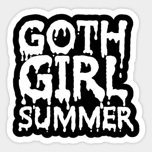 Goth Girl Summer Sticker